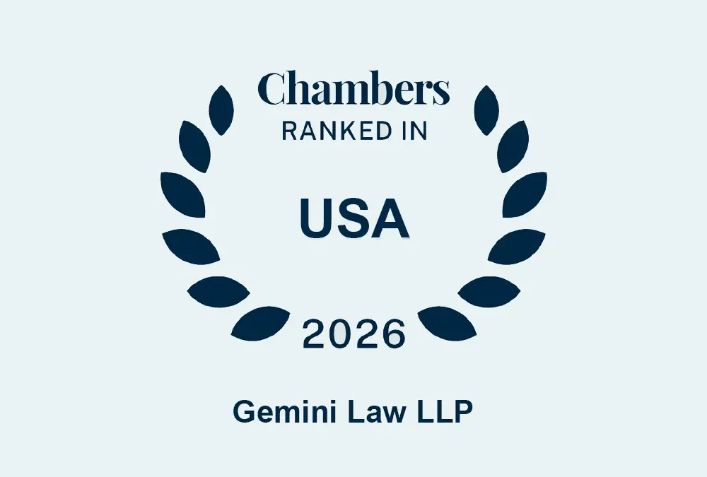 Gemini Law Earns Recognition in Chambers USA Intellectual Property: Patent Guide
